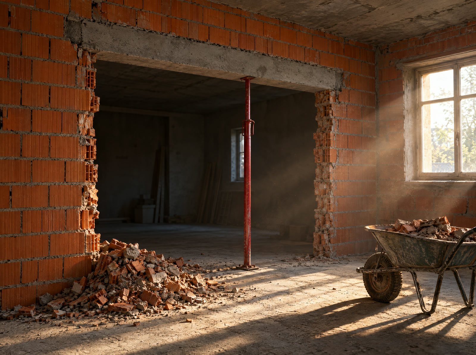 Wanddurchbruch mit neuem Sturz